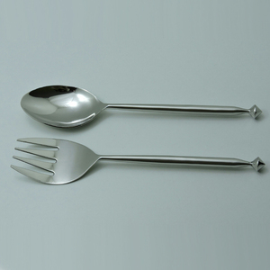 Nouvel Arrivage Address Craft Ensemble de Cuillères et Fourchettes à Salade en Acier Inoxydable Poli Écologique, Compatible Lave-Vaisselle, Vaisselle pour - Product Image 5
