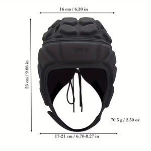 Soft Rugby Boxing Riding Headguard Adjustable Lightweight EVA Foam Protective Gear for Unisex Outdoor Sports - Product Image 3
