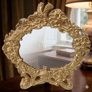 Acube Industries Handmade High Quality Metal Photo Frame <b>Gold</b> Aluminium Mirror Wood Hanging Home Decoration India <b>Lanterns</b> - Product Image 3