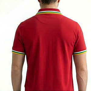 Camiseta Polo para Hombre, Servicio OEM, Tejido de Fácil Cuidado, Estilo de Vida Relajado, Ropa Urbana, Tendencia de Moda, Versátil, Vintage - Product Image 2
