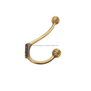 Multifunctional Style Brass Hook Wall Mount Luxury Hook For Cloths Hardware Item <b>Cupboard</b> Shelve Door Mounted Hooks - Product Image 1