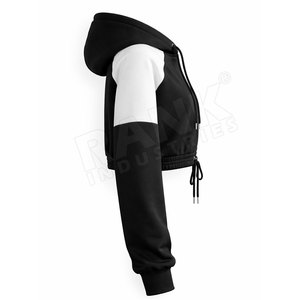 Hoodies pour femmes, livraison directe d'usine, qualité supérieure, tissu respirant, hoodies courts pour femmes - Product Image 4