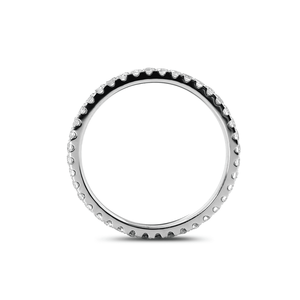 Ensemble de mariage en diamant ovale de 4 carats cultivé en laboratoire, or blanc 14 carats, certifié IGI, avec halo caché et bague cathédrale assortie - Product Image 5
