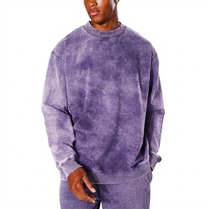 Sudadera de Invierno para Hombre, Corte Regular, OEM ODM, Talla Personalizada, Lavado Ácido Vintage, 100% Algodón, con Logotipo Personalizado Impreso en Felpa - Product Image 1