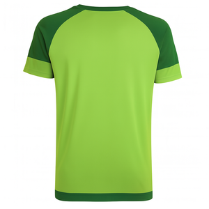 Camiseta Deportiva de Fútbol para Hombre, Verde con Paneles en Contraste, Transpirable, de Secado Rápido, para Entrenamiento, de Warpro, en Poliéster - Product Image 3
