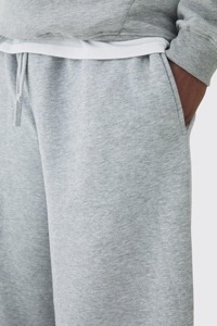Pantalon de survêtement gris pour homme, coupe large, taille élastique, en coton, décontracté, pour l'automne, avec logo imprimé sur la jambe droite - Product Image 6