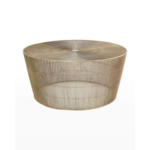 Mesas de Centro de Lujo para el Hogar y Hoteles, Diseño Exclusivo y Elegante, Fabricadas en Aluminio Fundido, Acabado Plateado Brillante, Forma Redonda - Product Image 6