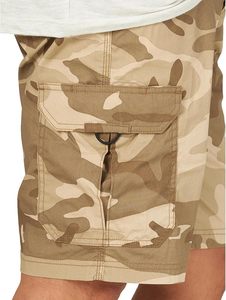 Shorts cargo camouflage pour homme, taille mi-haute, respirants, décontractés, en polyester et coton tissé, avec poches - Product Image 3