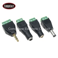 Bestseller Terminaladapter 2,5mm Männlicher Stromstecker mit Messingkontakt PVC-Gehäuse Rechteckig 2-polig 5A Nennstrom 12V DC