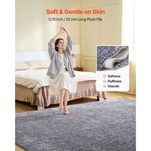 Tappeti in peluche per interni 8 x 10 piedi, spessi e resistenti, a pelo lungo, set ad alta visibilità - Product Image 4