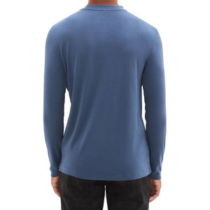 เสื้อยืดแขนยาวผู้ชายคุณภาพสูง ผ้าฝ้าย 220 กรัม สีพื้น สไตล์ลำลอง ทรงปกติ แห้งเร็ว ระบายอากาศได้ดี - Product Image 6