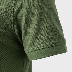 <b>Men's</b> <b>Green</b> Short Sleeve <b>Polo</b> <b>Shirt</b> Color Blocked Striped Knitted Casual Regular Fit Button Design - Product Image 6