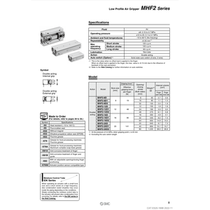 Pinza neumática SMC Pneumatics para componentes industriales - Product Image 3