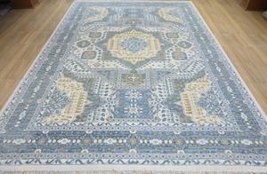 Alfombra Anudada a Mano, Diseño Moderno y Lujoso, Abstracta, de Lana, Lavable, Antideslizante, Ecológica, Personalizable, para Sala de Estar - Product Image 3