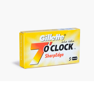 Cuchillas de doble filo Gillette 7 O'Clock para hombre, diseñadas para un corte preciso y una afeitura de calidad profesional con comodidad en cada uso. - Product Image 6