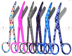 Ciseaux à pansements Lister pour infirmières, médecins et techniciens médicaux, motifs variés, 5,5 pouces (14 cm), acier inoxydable, par Dentavex - Product Image 4