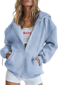 ผู้ผลิตเสื้อฮู้ดดี้ สตรีทแวร์ สีซีดแบบซันเฟด ยูนิเซ็กส์ ผ้าคอตตอนหนานุ่ม ซิปแบบรูดขึ้น โอเวอร์ไซส์ ล้างสีแบบแอซิดวอช เสื้อฮู้ดดี้แบบสั่งทำพิเศษสำหรับผู้ชาย - Product Image 3