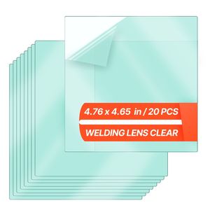 20 Pezzi 12x12 cm Coperture Protettive Trasparenti con Funzione Auto-On/Off, Lenti di Ricambio in Metallo per Filtro Saldatura C, Compatibili - Product Image 1