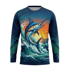 Camisa de Pesca con Capucha de Alta Calidad, UPF 50, Impermeable, Tallas Grandes, Personalizada, con Diseño Impreso por Sublimación y Protección UV - Product Image 4