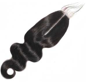 Brazilian Body Wave Lace Closure 2/6 <b>Human</b> Hair <b>Wig</b> Natural Color Tape In Hairpiece for Women - Product Image 3