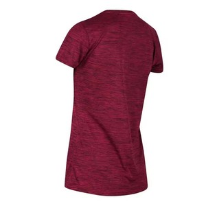 Women's Short Sleeve Crew Neck T-Shirt <b>Red</b> Solid Color Slim Fit Knitted Polyester Quick Dry Casual <b>Top</b> All Seasons - Product Image 3