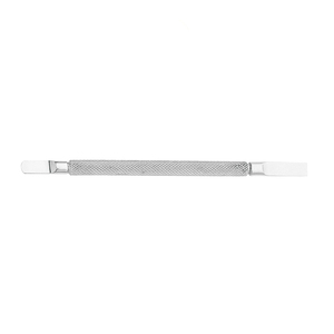 Pousse-cuticules professionnel en acier inoxydable double face, finition poli miroir, pour le retrait du vernis gel et les soins des cuticules - Product Image 2
