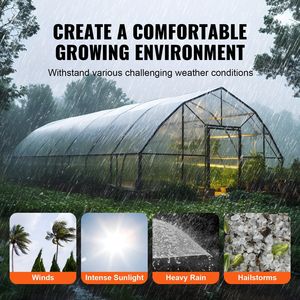 Resistente UV 6 Mil spessore pellicola trasparente per serra 12X50 ft foglio di plastica polietilene per agricoltura giardinaggio 4 - Product Image 6