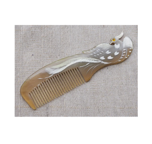 Peigne à cheveux élégant en corne de buffle avec manche Dragon Volant, artisanat naturel raffiné - Product Image 2