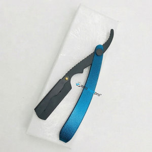 Navaja de Afeitar Clásica de Acero Azul, No Desechable, de Una Sola Hoja, para Salón, Corte de Pelo, Afeitado Corporal, de Garganta, para Barberos, Bikini, Hombres, Uso en Seco - Product Image 4