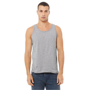 Camiseta Deportiva BELLA+CANVAS para Hombre, 100% Algodón, Estilo Deportivo, Verano, Corte Ajustado, Transpirable, Tejido 3D, Sin Mangas, para Entrenamiento - Product Image 5