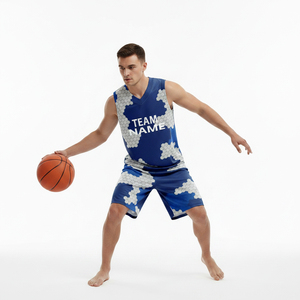 Custom <b>Unique</b> Design High Quality Basketball Uniform Men Quick Dry Wholesale Sports Wear Basketball Uniform - Product Image 4