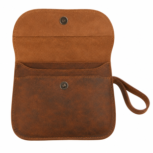 Cartera de Cuero Hecha a Mano, Bolsillo para Tarjetas, Mini Portamonedas y Tarjetas, Accesorio de Viaje para Uso Diario - Product Image 2