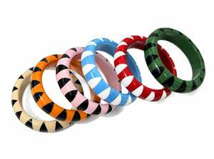 Pulsera Elástica de Resina con Cuentas de Colores Marmoleadas, Cristal Facetado Ovalado, Joyería de Moda para Muñeca, Regalos para Mujeres - Product Image 2