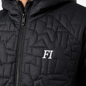 Men's Casual <b>Winter</b> Padded Hooded Jacket with <b>Quilted</b> Fabric Zip Up Versatile <b>Winter</b> Outerwear Style Wholesale Men's Jacket USA - Product Image 5