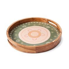 Bandeja de Almacenamiento de Madera con Diseño Étnico y Asas, Bandeja Rústica de Madera Dura para Café y Té, Directo del Fabricante Indio - Product Image 6