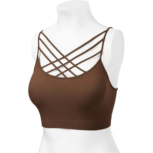Sujetador Deportivo Atlético para Mujer, Top Corto con Múltiples Tirantes, Ropa de Yoga y Gimnasio, Logotipo Personalizado, OEM, Proveedor Mayorista de Ropa Deportiva - Product Image 1
