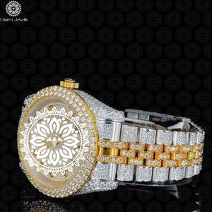 Reloj de Lujo para Hombre Charm Jewells, de Acero Inoxidable, 40 mm, Caja Tonneau, Esfera Hueca, Cristal de Zafiro, Analógico, Estilo Vintage Hip Hop - Product Image 6