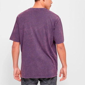 Camiseta de Algodón Suave para Hombre, Cuello Redondo, Diseño Personalizable, Formal, Manga Corta, Corte Holgado, Anti-Pilling, 230g, para Gimnasio, Moda 2025 - Product Image 3
