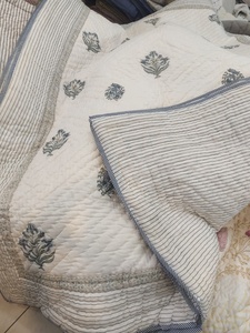 Soft Cotton Hand Block Printed <b>Quilt</b> Traditional Indian <b>Bedspread</b> Reversible Bedding <b>Quilt</b> Manufacturer Export Quality - Product Image 3