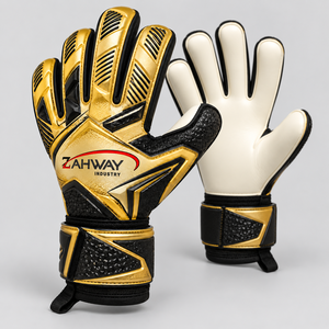 Top Selling Football Goalkeeper Gloves PU Leather Non-Slip <b>Finger</b> Protection Adjustable Wrist <b>Strap</b> Unisex Sports Gloves - Product Image 3