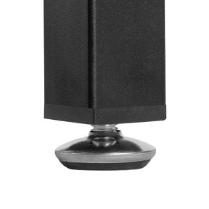 Table de manucure en bois noir avec 2 tiroirs et 1 armoire à porte pour la beauté à domicile - Product Image 3
