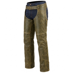 Guêtres complètes en cuir de haute qualité, construction renforcée, idéales pour les cours d'équitation et les activités de plein air - Product Image 3