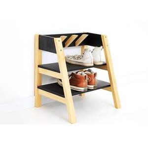 Vente en gros de porte-chaussures en bois de petite taille au design moderne |   Finition haut de gamme |   Travail artisanal de qualité |   En stock |   Cadeau de déménagement | - Product Image 1