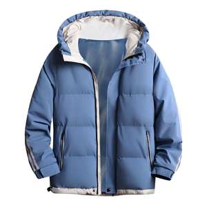 Veste d'hiver à capuche pour homme, imperméable, respirante, rembourrée, épaisse, coupe-vent, parka pour les activités de plein air - Product Image 2