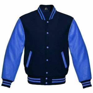 Stylish <b>Men's</b> <b>Varsity</b> <b>Bomber</b> Hybrid <b>Jacket</b> with Hooded Windproof Design Casual Retro Look for Winter Wear - Product Image 4
