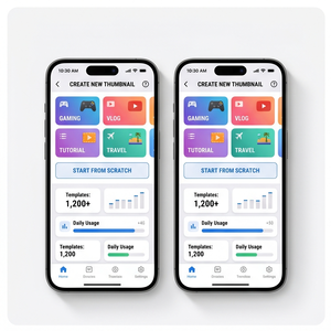 Application Royalcraft Thumbnail Maker – Créateur de miniatures, de bannières, de designs graphiques et de modèles iOS/Android - Product Image 1