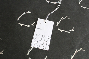 Étiquettes en papier de coton recyclé créatives de Noël, imprimées multicolores par sérigraphie argentée pour cérémonies et festivals, étiquettes et cartes - Product Image 3