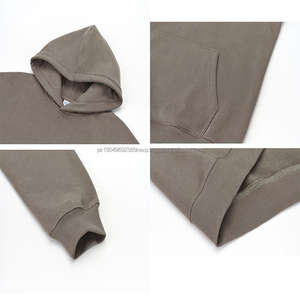 Sweats à capuche personnalisés pour hommes en coton lourd de qualité supérieure, impression gonflée, sweats à capuche surdimensionnés de style streetwear pour hommes - Product Image 3