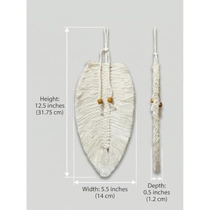 Tapiz de Pared Bohemio de Madera de Acacia con Organizador de Macramé, Venta al Por Mayor |   Hecho a Mano - Product Image 4