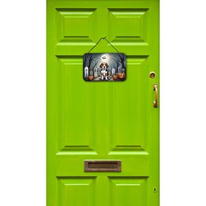 Multicolor Beagle Spooky Halloween pared puerta colgante impresiones aluminio Metal cocina pared Bar decoración fiesta pared decoraciones - Product Image 2